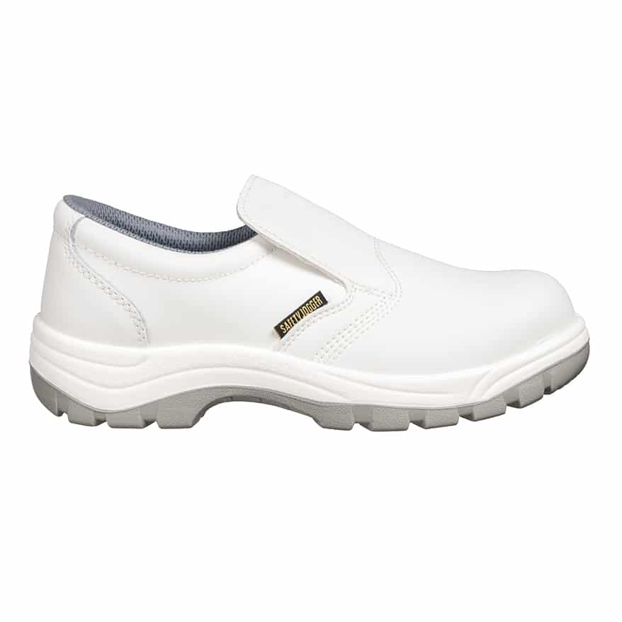 dome leftovers save Pantofi de protecție albi din piele cu bombeu metalic X0500 S2 SRC | ProWear